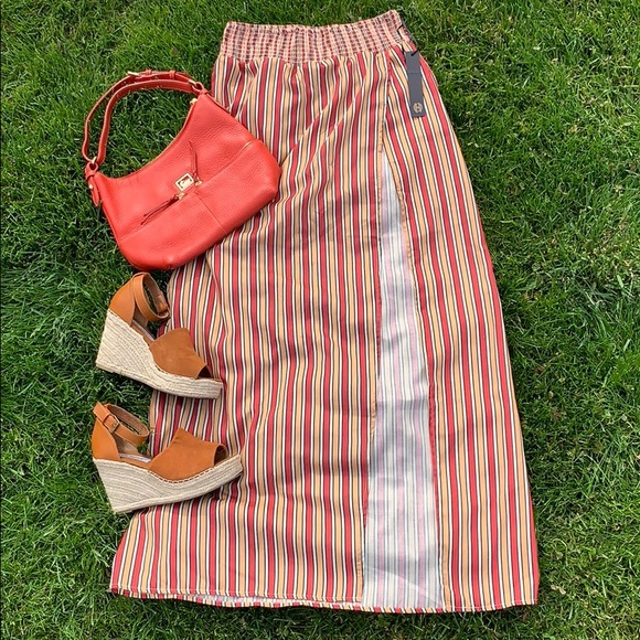 ✨NWT✨House of Harlow Striped Maxi Skirt - Picture 2 of 7